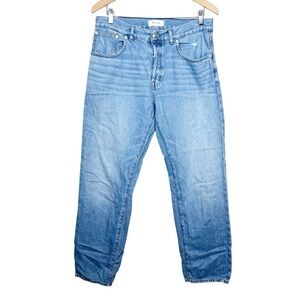 Madewell Womens the dean easy straight leg jeans size 29 button fly cotton blend